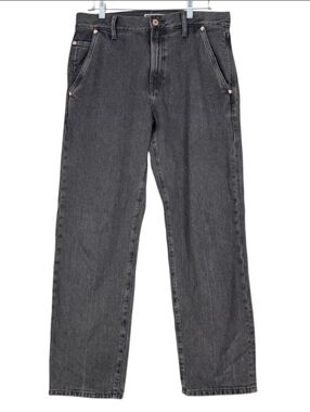 Wallace & Barnes Blackwashed Denim Jeans Size 30x29 Relaxed Straight